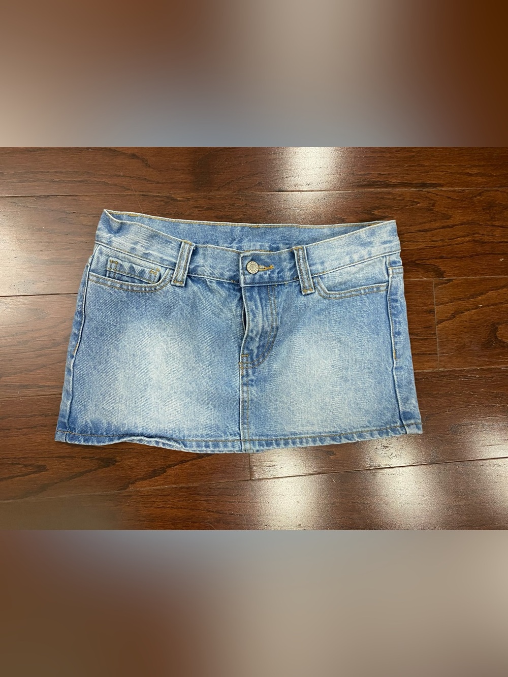 2 Y2K Vintage Micro Mini Skirts Small And Size 10 Jean J. Galt And AE Patchwork